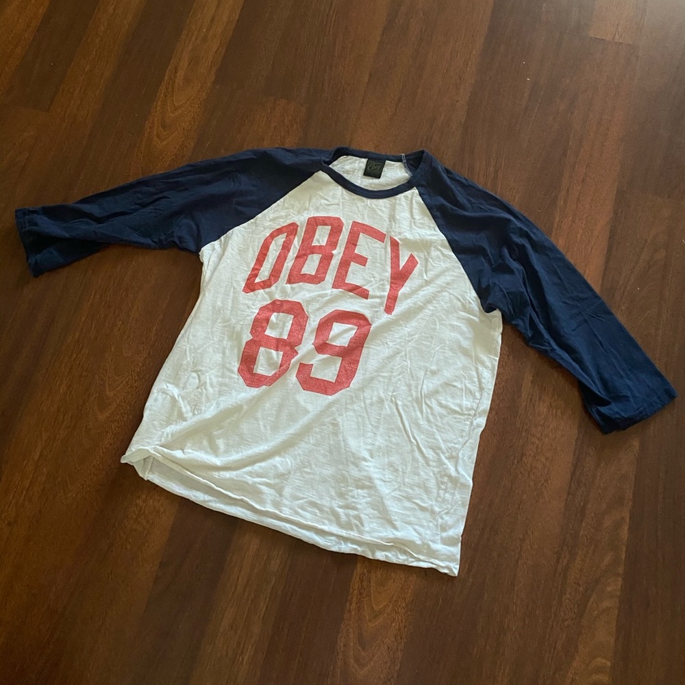 Obey Baseball T-Shirt